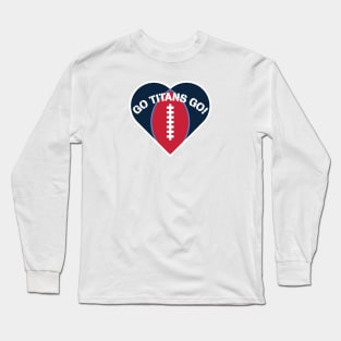 Heart Shaped Tennessee Titans Long Sleeve T-Shirt